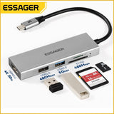 Essager 5 in 1 USB C HUB HDMI-4K