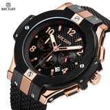 MEGIR Men Watches Silicone Strap