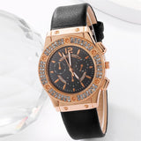 5pcs Set Watches Women Leather Band