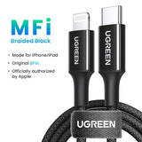 UGREEN 20W MFi USB C to Lightning Cable