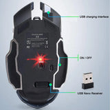 Gaming Mouse Wireless Rechargeable Optical Mice Silent Click