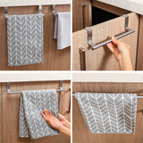 Towel Rack Over Door Towel Bar Hanging Holder Stainless Steel