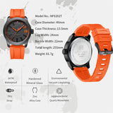 NAVIFORCE Luxury  Quartz Watch Men Silicone Strap