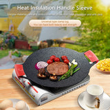 2pcs Silicone Anti-Scald Pot Handle Grip Cover Anti-slip Heat Resistant Pot Clip Holder Sleeve for Frying Cast Iron Skillet Pan