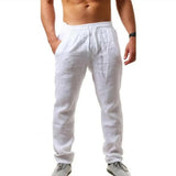 Men's Cotton Linen Long Pants Summer