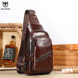 BULLCAPTAIN  Men's Leather Chest Bag