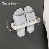 Bathroom Slipper Shelf No Punching Wall Mounted