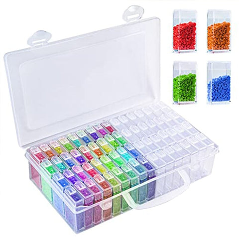 64/84 Grids Diamond Painting Storage Box