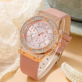 Watches Set Luxury Rhinestone Women Fashion