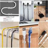 20/5PCS USB Cable Organizer Clips Wire Winder Holder