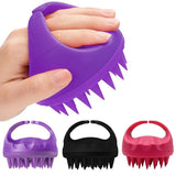 Scalp Scrubber  Brush Massager Clean Scalp Comb With Handle Hair Washing Brush