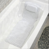 Non-slip Bathtub Cushion Mat Suction Cup Bath Pillow SPA