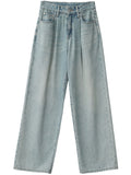 CHICVEN Women's Jeans Blue High Waisted