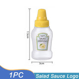 Mini Tomato Ketchup Bottle Portable Sauce Salad Squeeze Bottle