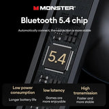 Monster XKT20 Wireless Earphones Bluetooth 5.4 LED Display Headset