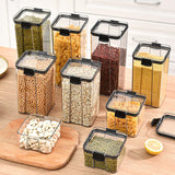 Sealed Jars Kitchen Grain Storage Organizer Large Tank Plastic Moisture-proof Storage Box