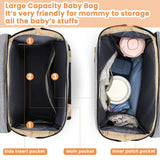 Fashionable Mommy Bag Folding Baby Bed Mother Large Capacity