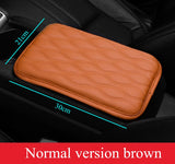 Wave Embroider PU Leather Car Armrest Mat