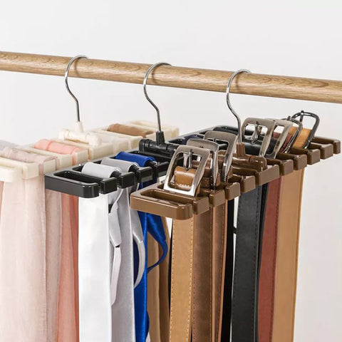 Tie Belt Hanger Wardrobe Belt Rotating Organizer Rack