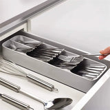 1/2/3PC Cutlery Storage Tray Spoon Storage Drawer Plastic Container Cabinet