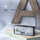 G50 Wireless Bluetooth Speaker with FM Mini Card Mirror Alarm Clock