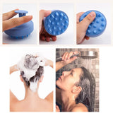 Silicone Shampoo Brush Head Scalp Massage Comb Hair