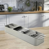 1/2/3PC Cutlery Storage Tray Spoon Storage Drawer Plastic Container Cabinet