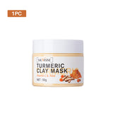 Turmeric Mud Mask Facial Purification Deep Cleansing Brightening Oil