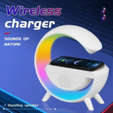 Multifunctional Wireless Charger Stand Pad with Speaker TF RGB Night Light Fast Charging