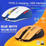 LT-T19 Ergonomic Rechargeable Gaming Mouse USB 2.4G Wireless RGB