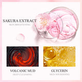 LAIKOU Japan Sakura Cleansing Whitening Moisturizing Facial Mask Oil-Control