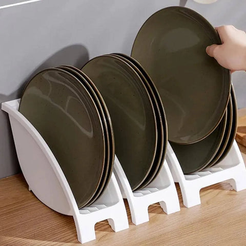 1PC Carbon steel Cabinet Shelves Plates and Dishes Storage Rack Bowl Cup