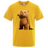 Lovely Ted Bear Drink Beer Poster Funny Printed T-Shirt