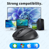 Aieach Rechargeable Wireless Bluetooth Mouse Silent