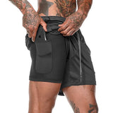 Men's Sport Shorts cool Sportswear Double-deck Running Shorts