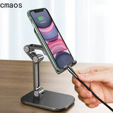 Three Sections Foldable Desk Mobile Phone Holder