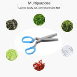 Multifunctional Muti Layers Stainless Steel Knives Kitchen Scissors