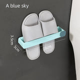 Bathroom Slipper Shelf No Punching Wall Mounted