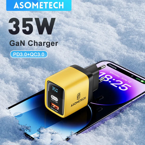 USB C Charger 35W Gan Fast Charge Charger Type C PD3.0 QC4.0 PPS