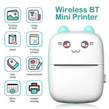 Portable Mini Bluetooth Wrong Printer Mobile Phone Photo Title Note Print Pocket