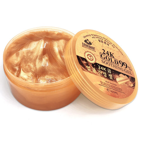 300ml 24K Gold Soothing Facial Gel Moisturizing Wrinkle Free Skin Care