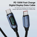 Toocki Type C to Type C Cable 100W PD Fast Charging Charger