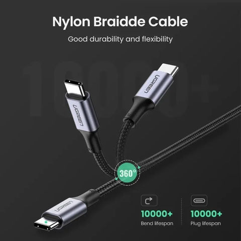 UGREEN 5A Cable USB Type C to USB C Cable 100W Quick Charge 4.0