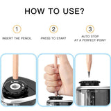 Portable Pencil Sharpener Electric Manual 2 in 1