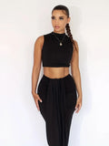 Fashion women's knitted vest skirt