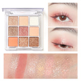 Eyeshadow Palette 9 Color Matte Glitter Long-lasting Waterproof