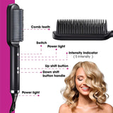 Hair Straightener Professional Quick Heated Electric Hot Comb Hair