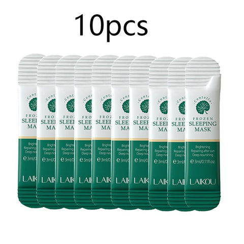 LAIKOU 10pcs Centella Moisturizing Sleeping Mask