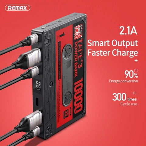 Remax 10000mAh Power Bank with Digital Display 2.1A Fast Charge