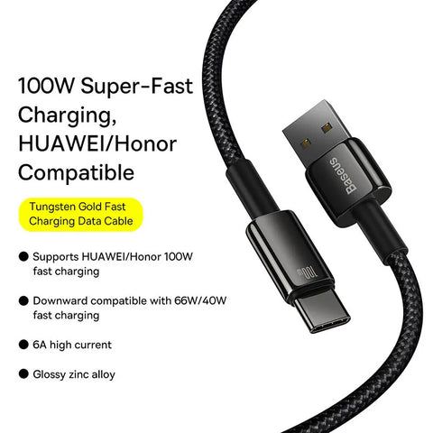 Baseus 100W USB Type C Cable Fast Charging Wire